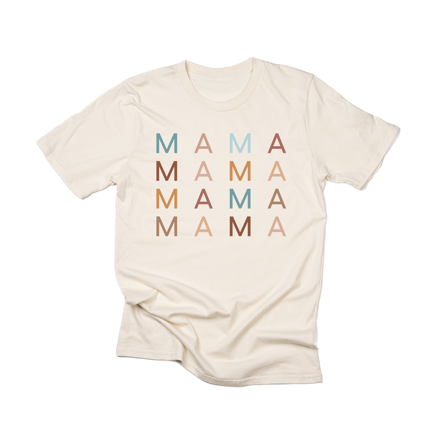 Mama Stacked Multicolor - Tee (Ivory)