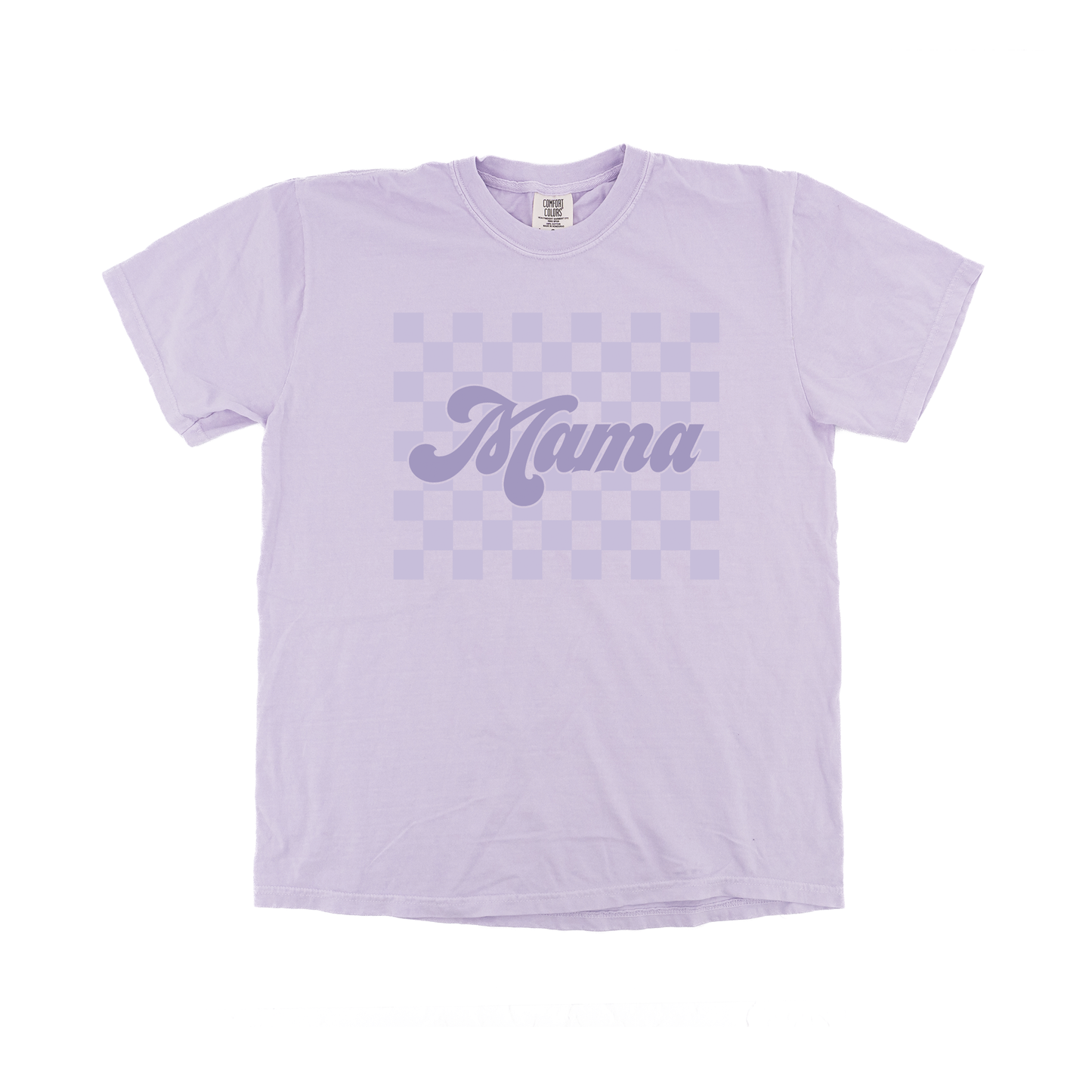 Mama Checkered Purple - Tee (Orchid)