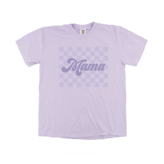 Mama Checkered Purple - Tee (Orchid)
